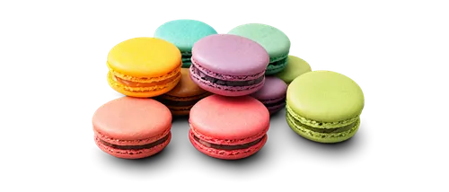 Delicate macaron, assorted flavors, colorful shells, smooth filling, delicate shape, round top, ridged edge, soft focus, pastel colors, shallow depth of field, warm lighting, overhead view, minimalist