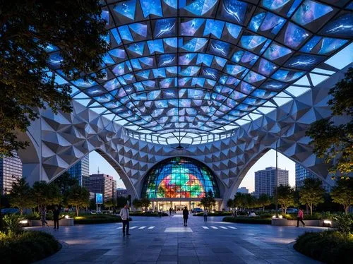 garden by the bay,gardens by the bay,etfe,guangzhou,esteqlal,singapore,singapore landmark,chengdu,kunshan,zhangzhou,hongdan center,wintergarden,hangzhou,zhengzhou,tianjin,flower dome,suvarnabhumi,futuristic architecture,dongdaemun,glass pyramid