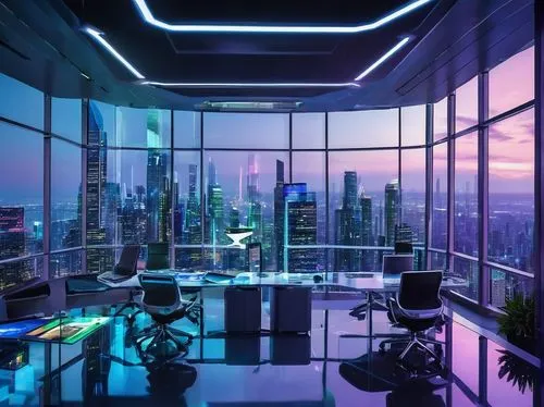 modern office,futuristic landscape,cybercity,sky apartment,futuristic,cyberpunk,cyberview,megacorporation,cyberscene,cyberport,cityscape,above the city,ultramodern,dubai,sky space concept,cybertown,hkmiami,futuristic architecture,skyscraper,luxe,Conceptual Art,Sci-Fi,Sci-Fi 04