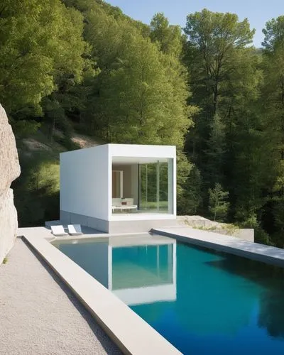 pool house,cubic house,eisenman,modern house,summer house,modern architecture,dunes house,corbu,cantilevered,architectes,corian,mahdavi,fallingwater,dreamhouse,chipperfield,archidaily,cantilever,dinesen,cube house,simes,Photography,General,Realistic