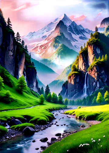 alpine landscape,mountain landscape,mountain scene,landscape background,mountainous landscape,cartoon video game background,nature background,fantasy landscape,mountain valleys,mountain range,mountains,landscape mountains alps,high alps,mountain valley,nature landscape,mountain ranges,the landscape of the mountains,salt meadow landscape,the alps,mountain world,Conceptual Art,Daily,Daily 24