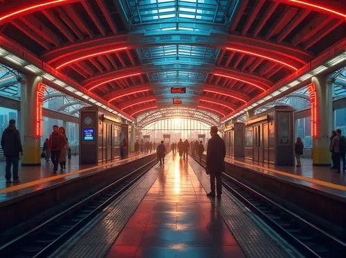 light trail,french train station,glowing red heart on railway,train station passage,metro station,alexanderplatz,light trails,metrowerks,hollywood metro station,ligne,subway station,thalys,friedrichstrasse,train station,rer,the train station,berlin central station,marmaray,light track,train platform,Photography,General,Realistic