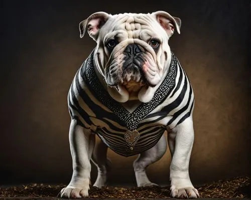 dwarf bulldog,continental bulldog,english bulldog,bulldog,diamond zebra,white tiger,Photography,General,Fantasy