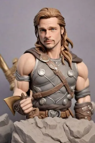 dagur,barbarian,gotrek,thorgal,vax figure,northman,Digital Art,Clay