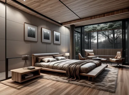 modern room,sleeping room,japanese-style room,modern living room,interior modern design,great room,canopy bed,wooden sauna,modern decor,room divider,livingroom,bedroom,3d rendering,loft,interior design,smart home,guest room,living room,wooden floor,contemporary decor