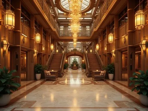 hotel lobby,rotana,largest hotel in dubai,emirates palace hotel,venetian hotel,corridor,intercontinental,hallway,hotel hall,corridors,luxury hotel,lobby,atriums,emporium,kempinski,streamwood,the cairo,dragon palace hotel,shangrila,theed,Photography,General,Realistic