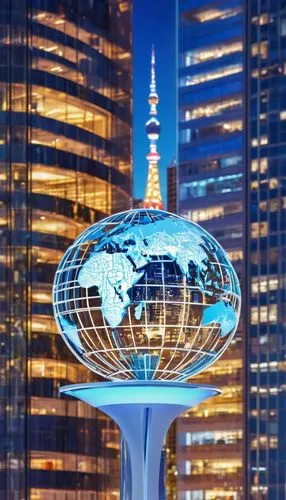 connected world,international towers,world clock,yard globe,financial world,dubai,cellular tower,futuristic architecture,globe,electric tower,frankfurt,abu dhabi,christmas globe,united arab emirates,prospects for the future,burj kalifa,burj,abu-dhabi,blur office background,uae,Illustration,Japanese style,Japanese Style 19