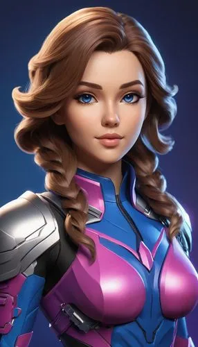 lilandra,madelyne,brigette,amora,liara,cyberstar,Unique,3D,3D Character