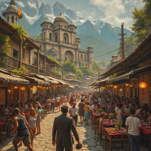 the market,kotor,korca,gjirokaster,medieval market,lumbago