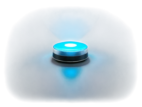 upward, press, button, metallic material, rounded shape, LED light, blue glow, modern design, shallow depth of field, soft focus, 3/4 composition, morning light, slight shadow, realistic texture.,batt