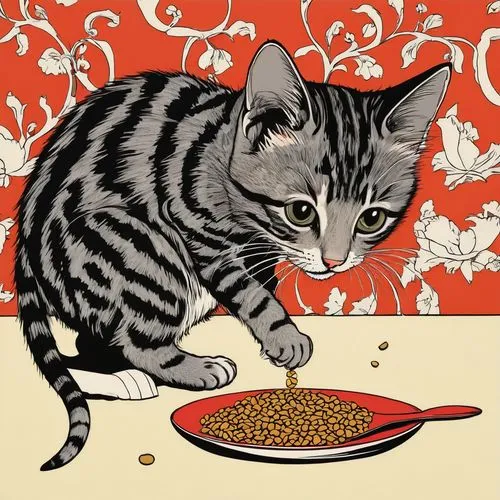 utagawa,georgatos,tretchikoff,popart,cat vector,dal,Illustration,Vector,Vector 14