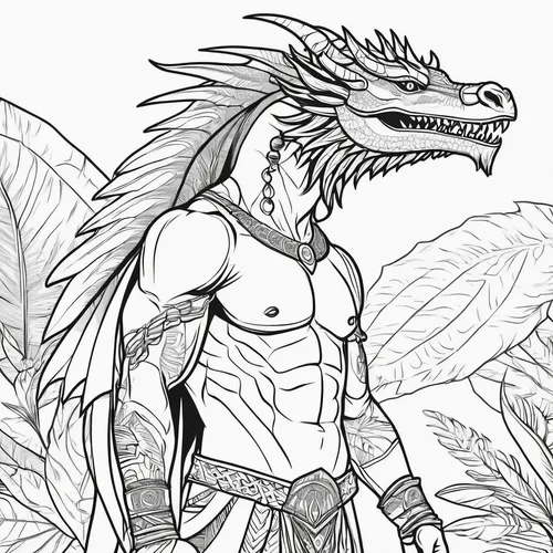 saurian,raptor,iguana,dragon of earth,coloring page,fringe-toed lizard,line-art,reptile,iguanidae,gryphon,drago milenario,lineart,mono-line line art,line art animal,dragon lizard,garuda,dragon design,raptor perch,dinokonda,line art,Illustration,Black and White,Black and White 04