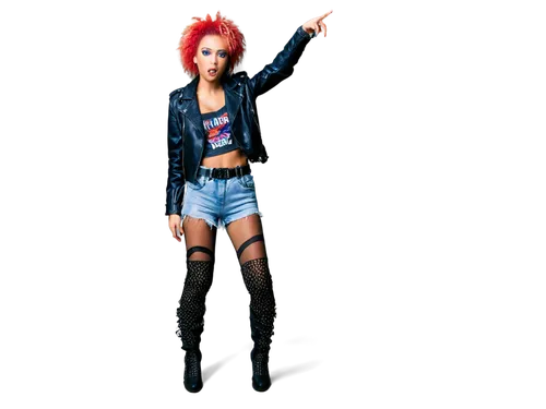 derivable,rock chick,callisto,lauper,deathrock,bloodrayne,neon light,denim background,jeans background,punky,redlight,rocker,electropop,neon lights,3d render,redhead doll,punk design,3d figure,eighties,cyndi,Art,Classical Oil Painting,Classical Oil Painting 13