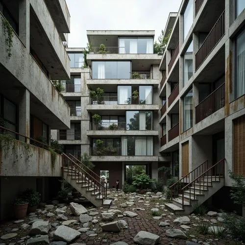 scampia,rigshospitalet,hashima,seidler,habitat 67,brutalist,apartment block,apartment blocks,kowloon city,rikshospitalet,bahru,casgrain,nanterre,maisonettes,architectes,cohousing,barbican,multistory,interlace,fallingwater