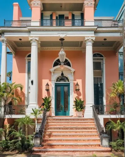 florida home,galveston,flagler,mizner,house with caryatids,henry g marquand house,escambia,italianate,restored home,hacienda,sarasota,mansion,charleston,casa,oranjestad,two story house,beach house,front porch,house front,sanibel,Illustration,Vector,Vector 19