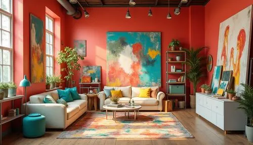 contemporary decor,interior decor,modern decor,living room,sitting room,livingroom,interior design,home interior,apartment lounge,loft,bohemian art,interior decoration,hallway space,great room,boho art,decor,anthropologie,lofts,color wall,interiors,Photography,General,Realistic