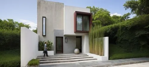 modern house,cubic house,inverted cottage,modern architecture,residential house,dunes house