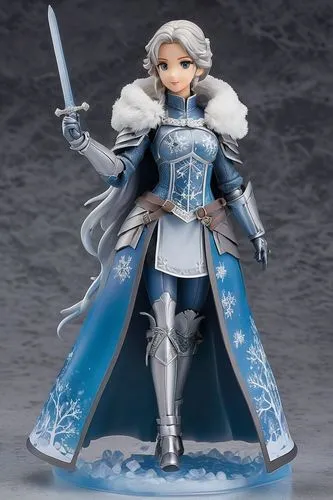  Action Figure， Full body,vax figure,winterblueher,lilandra,game figure,yuanji,white rose snow queen,3d figure,vergil,suit of the snow maiden,the snow queen,actionfigure,christmas figure,swordswoman,k