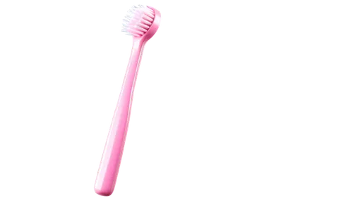 Toothbrush, white handle, pink bristles, soft texture, ergonomic grip, shiny surface, metallic accents, water droplets, morning light, close-up shot, shallow depth of field, warm color tone, realistic