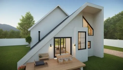 inverted cottage,dog house frame,cubic house,frame house,house shape,3d rendering,sketchup,miniature house,folding roof,cube house,small house,modern house,modern architecture,wooden house,prefab,electrohome,danish house,cube stilt houses,revit,homebuilding,Photography,General,Realistic