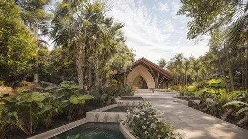 ubud,landscape designers sydney,forest chapel,palm garden,rumah gadang,bali,landscape design sydney,garden design sydney,tropical house,two palms,royal palms,kerala,cambodia,chiang mai,island church,h