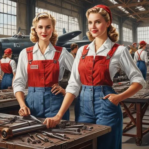 automobile repair shop,car mechanic,wrenches,douglas aircraft company,borgward hansa,auto mechanic,workers,mechanic,1940 women,borgward,ford motor company,car repair,aircraft construction,riveting machines,auto repair,auto repair shop,buick y-job,volvo cars,retro women,triumph motor company,Photography,General,Natural