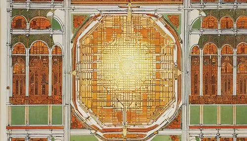 karchner,art nouveau frame,lattice window,stained glass window,schuitema,stained glass,art nouveau frames,art deco ornament,church window,church windows,leaded glass window,stained glass windows,lattice windows,cross sections,hall roof,stained glass pattern,art deco frame,baldacchino,chromolithography,schuiten,Illustration,Retro,Retro 01