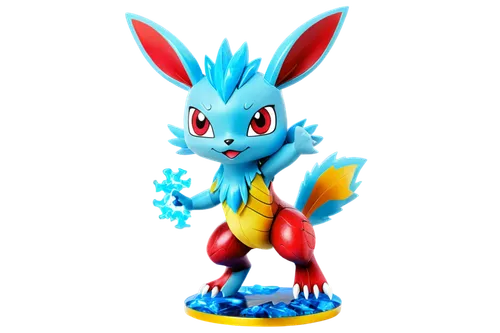 hipotecario,galkaio,vap,carbuncle,3d figure,lucario,skylanders,bluefire,tenkrat,cartoon rabbit,3d rendered,energex,3d render,rabbot,rabbitte,jackrabbit,rainbow rabbit,elec,3d model,electric donkey,Unique,3D,Garage Kits