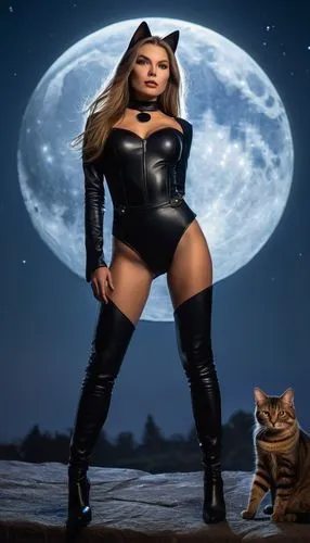 catwoman,social,halloween black cat,puss in boots,kat,she-cat,gata,havana brown,cat warrior,black cat,plus-size model,halloween 2019,halloween2019,feline,the cat and the,ocicat,femme fatale,halloween cat,tabby cat,cat image,Conceptual Art,Fantasy,Fantasy 04