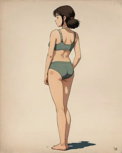 swimmer,hosoda,female swimmer,the beach pearl,kawakami,rotoscoped,summer swimsuit,beachwear,chomet,bathing suit,summer,beachgoer,shiho,hoshihananomia,okimoto,himawari,swimsuit,korra,summer clothing,takimoto,Illustration,Japanese style,Japanese Style 08