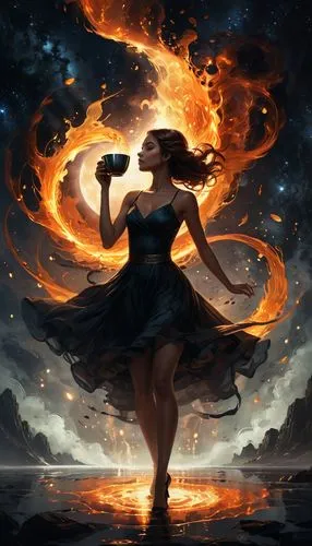 dancing flames,fire dancer,fire dance,fire artist,flame spirit,fire angel,Conceptual Art,Fantasy,Fantasy 17