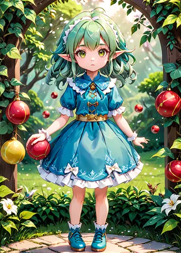 girl picking apples,acerola,picking apple,orchard,tiki,apple tree,apple orchard,apple plantation,garden fairy,apple trees,apple harvest,apple mint,green apple,forest clover,apple blossoms,fae,green tomatoe,green apples,apples,gaia,Anime,Anime,Traditional