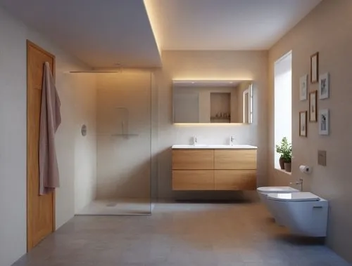 modern minimalist bathroom,ensuite,corian,associati,3d rendering,luxury bathroom,velux,daylighting,hallway space,banyo,habitaciones,search interior solutions,core renovation,washroom,bathroom,kitchen 