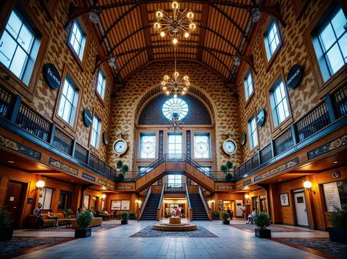 banff springs hotel,south station,union station,wegmans,mohegan,scheels,kci,nemacolin,bozeman,spokane,atriums,lobby,banff,waukesha,biltmore,mankato,hotel lobby,njt,gaylord palms hotel,gct