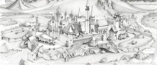 hogwarts,fairy tale castle,disney castle,shanghai disney,fantasy city,fairytale castle,cinderella's castle,sleeping beauty castle,fantasy world,knight's castle,castle of the corvin,castle,castles,tokyo disneyland,3d fantasy,cinderella castle,elves flight,disneyland park,disney-land,fairy world,Design Sketch,Design Sketch,Pencil Line Art