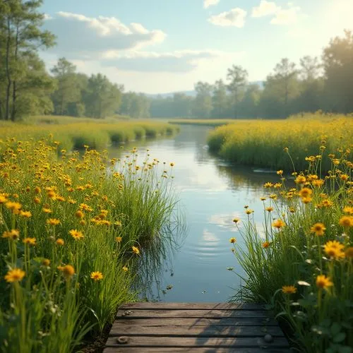 meadow landscape,nature background,background view nature,nature wallpaper,small meadow,summer meadow,meadow,green meadow,wetland,wetlands,spring meadow,landscape background,nature landscape,marsh marigolds,landscape nature,full hd wallpaper,flowering meadow,wild meadow,meadow and forest,pond flower,Photography,General,Realistic