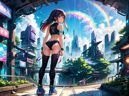 hatsune miku,hatsune,akali,ikaros,akihabara,cyberworld,Anime,Anime,Realistic