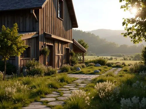 home landscape,shire,farmstead,watermill,country cottage,wooden houses,summer cottage,render,farmhouses,wooden path,countryside,little house,cottages,nargothrond,streamwood,cottage,riverwood,homestead,wooden house,salt meadow landscape