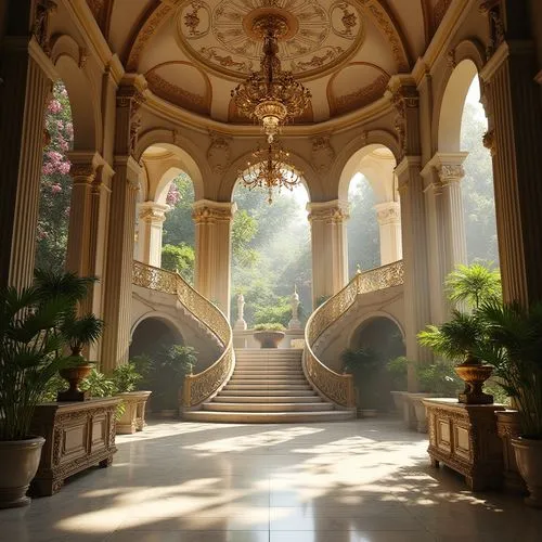 chhatris,rivendell,theed,philbrook,cochere,hallway,villa balbianello,atriums,biltmore,entrance hall,sanctuary,grandeur,entranceway,naboo,monserrate,entranceways,conservatory,archly,foyers,lobby,Photography,General,Realistic