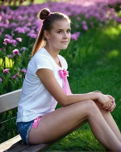 relaxed young girl,girl in t-shirt,girl sitting,girl in flowers,beautiful girl with flowers,child in park,girl in the garden,in the park,beautiful young woman,girl in a long,girl lying on the grass,female model,girl picking flowers,young woman,pretty young woman,girl and boy outdoor,teen,park bench,daisy 1,ukrainian,Conceptual Art,Daily,Daily 06