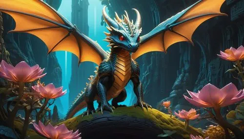 forest dragon,painted dragon,dragonlord,brisingr,charizard,black dragon,Unique,3D,3D Character