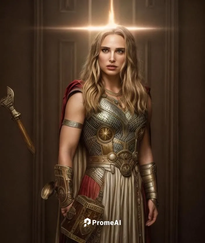 In this breathtaking photograph, the portrait of the famous beauty and mythology of the world Lady Thor now appears as a masterpiece. But this is no ordinary creature is beautiful Natalie Portman . As