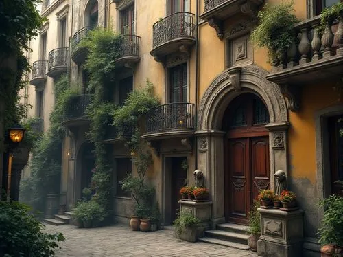 milanesi,palermo,camondo,naples,martre,brownstones,balcones,buildings italy,beyoglu,riad,italia,carrer,brownstone,barcellona,sorrento,cortile,lombardy,italy,venice,italie,Photography,General,Realistic