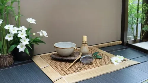 japanese-style room,ikebana,tea ceremony,ryokan,tatami,incense with stand