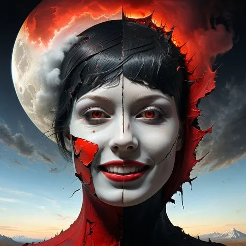 vampire woman,vampire lady,siggeir,vampirella,sanguine,kanaya,cinder,infernal,vampyre,hecate,evil woman,vampirism,vampiro,aradia,viveros,lilith,kayako,fantasy portrait,vampiric,vampire,Conceptual Art,Fantasy,Fantasy 10