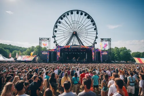 Craft an experiential marketing plan for a music festival.,veld,parookaville,tomorrowland,waldbühne,music festival,longitude,wireless,festival,concert crowd,concert stage,sint rosa festival,neon carni