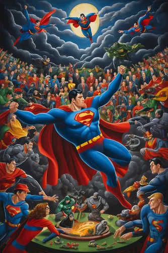 superman,superman logo,super man,superhero background,figure of justice,super hero,mural,super power,unite,superhero,celebration cape,superheroes,heroes' place,migration,the ethereum,oil painting on canvas,dante's inferno,oil on canvas,background image,justice league,Illustration,Abstract Fantasy,Abstract Fantasy 12