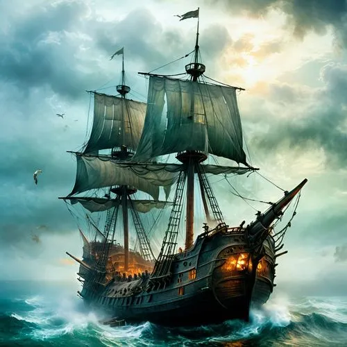 galleon,sea sailing ship,caravel,sailing ship,sail ship,whaleship,piracies,pirate ship,maelstrom,merchantman,sailing ships,privateering,mayflower,tallship,merchantmen,sea fantasy,barquentine,ironsides,commandeer,trireme,Conceptual Art,Fantasy,Fantasy 05