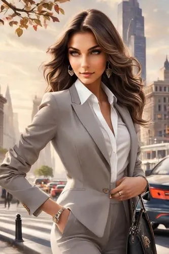 Imagine a woman who exudes elegance in every aspect of her life. She has a striking presence, with impeccable posture and a smile that conveys confidence and kindness. Her style is classic and refined