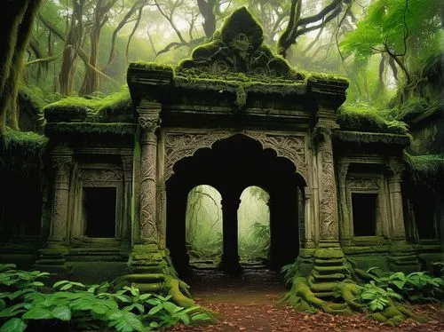 mausoleum ruins,ancient ruins,ruins,shrines,forest chapel,crypts,ancient house,abandoned place,sanctum,ancient buildings,ancient city,ancients,lost place,shrine,moss landscape,the ruins of the,ancient,lostplace,archways,enshrines,Art,Artistic Painting,Artistic Painting 38